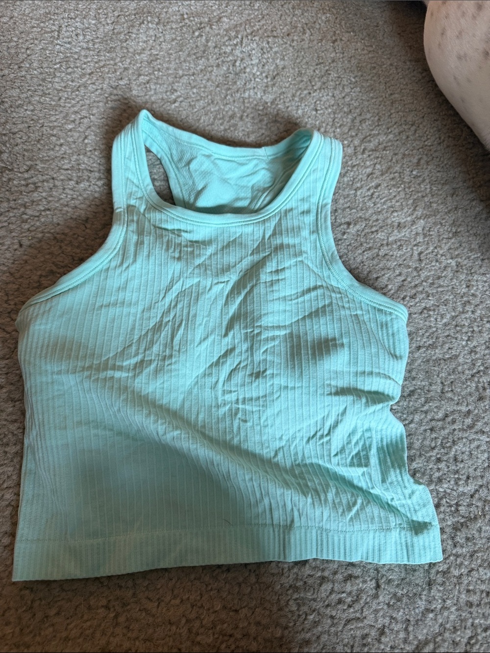 lululemon athletica Ribbed Racerback Crop Top - Mint